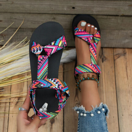 BohoVibe Summer Flat Women's Hemp Rope Sandals